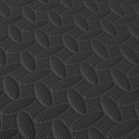 BoPeep EVA Foam Kids Play Mat Floor Baby Crawling Interlocking Waterproof Black 4Pack