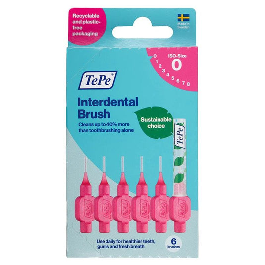 TePe Interdental Brushes - Original Pink-Size 0