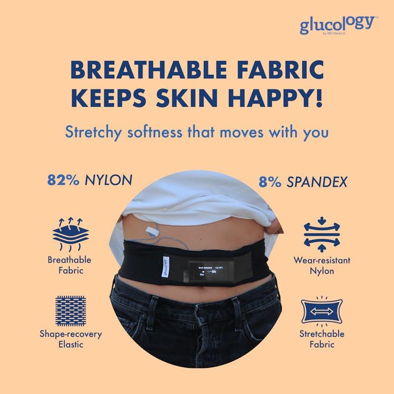 Load image into Gallery viewer, Glucology Insulin Pump Waist Belt Black Medium

