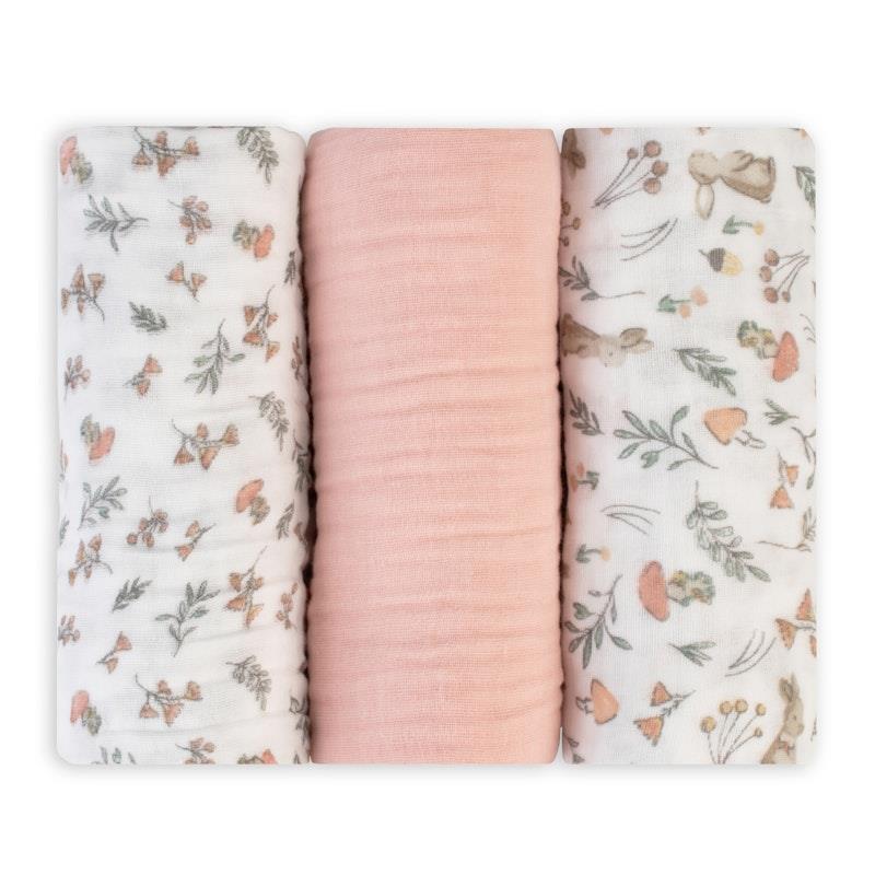 Load image into Gallery viewer, The Little Linen Company Muslin 3pk Wrap Harvest Bunny
