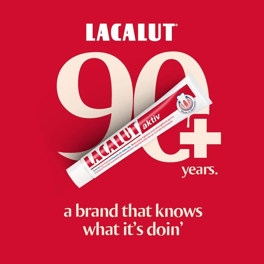 Lacalut Activ, German Gum Repair, Anti-Gingivitis Toothpaste - 3 Tubes x 75ml Pack