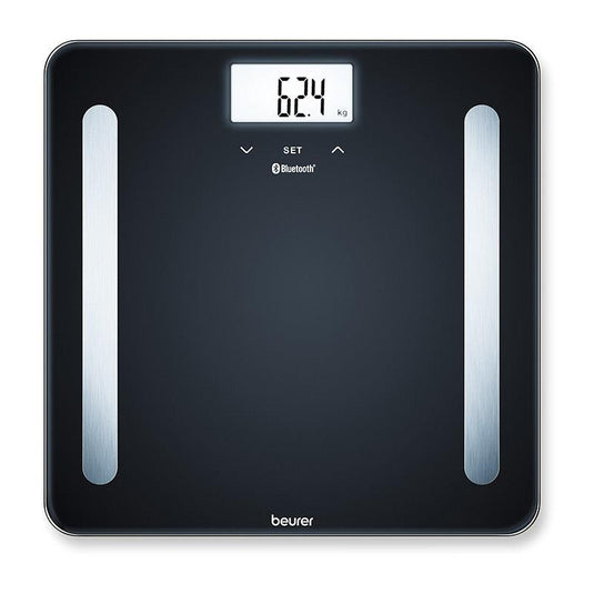 Beurer BF600B Bluetooth Glass Body Fat Scale: Pure Black 1unit
