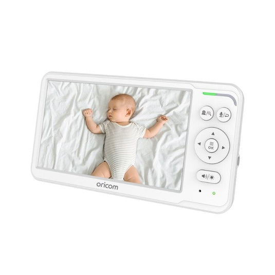 Oricom 6″ Video Baby Monitor with Motorised Pan Tilt and Duck Digital Bath and Room Thermometer Bundle