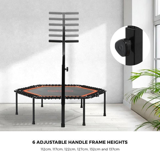 Mazam Trampoline Rebounder Jumping Exercise Fitness Adjustable Handrail One Size