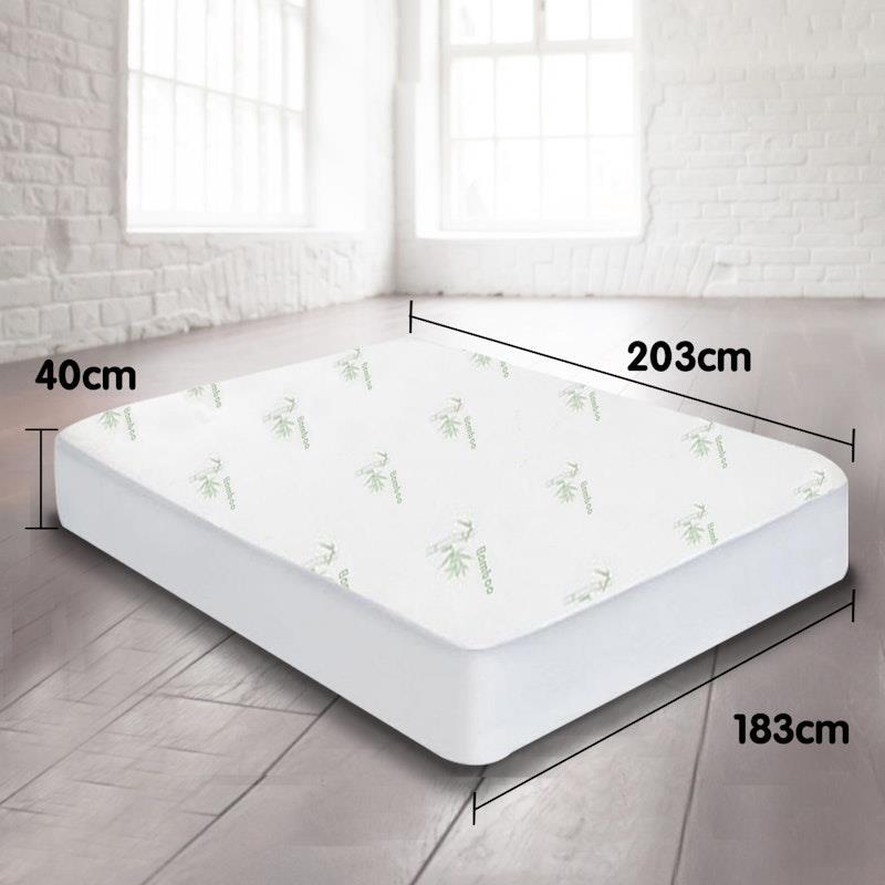 Load image into Gallery viewer, Laura Hill Bamboo Mattress Protector King
