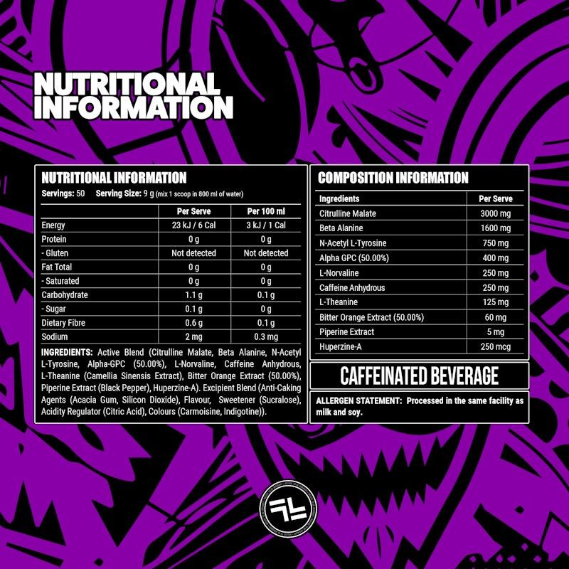 Load image into Gallery viewer, Faction Labs Disorder Original - 50 serves Purple Reign
