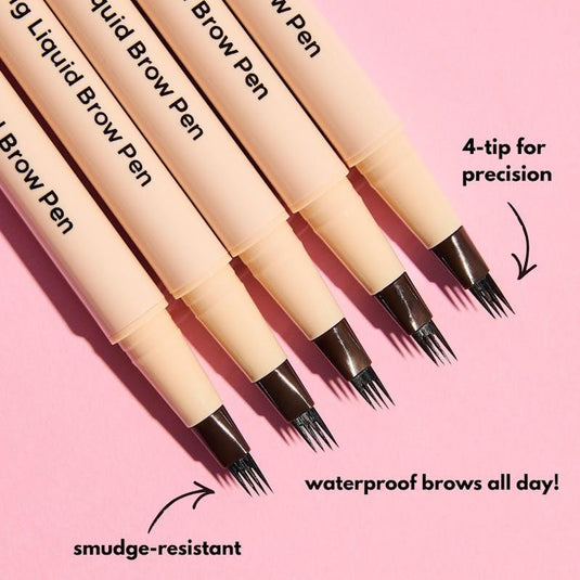 TBT Cosmetics 4-Tip Microblading Hair-Stroke Brow Pen Chocolate