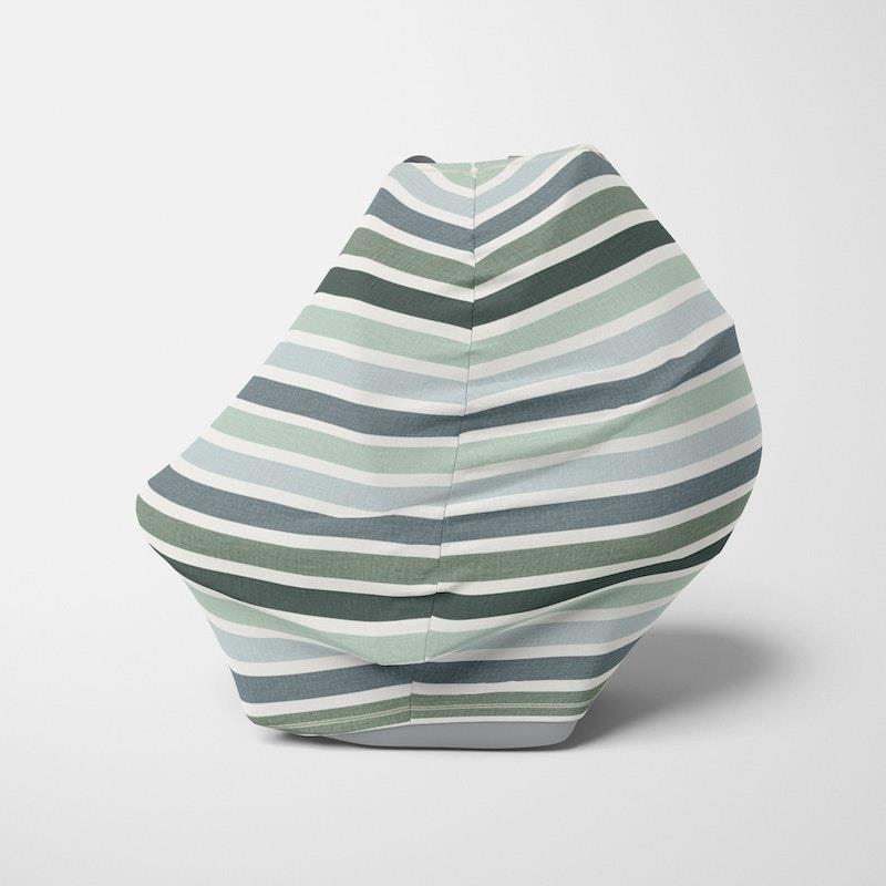 Load image into Gallery viewer, Zoe Sage 5 in 1 Multi-Use Mama Cover Green Stripes 1pc

