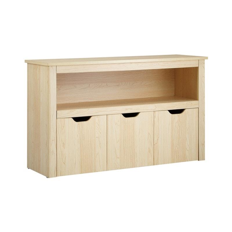 Load image into Gallery viewer, Oikiture Kids Toy Storage Cabinet Bookshelf With Portable Storage Box Natural
