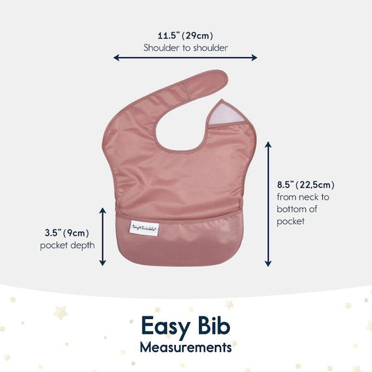 Tiny Twinkle - Easy Bib 3 Pack - Taupe/Dandelion/Lilac Set of 3