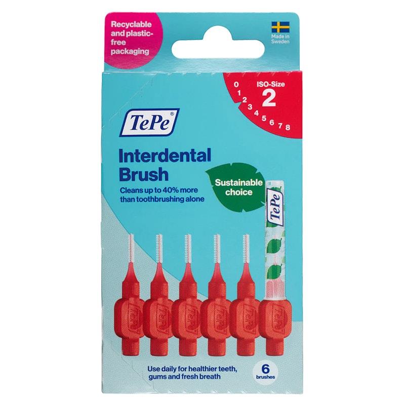 Load image into Gallery viewer, TePe Interdental Brushes - Original Red-Size 2
