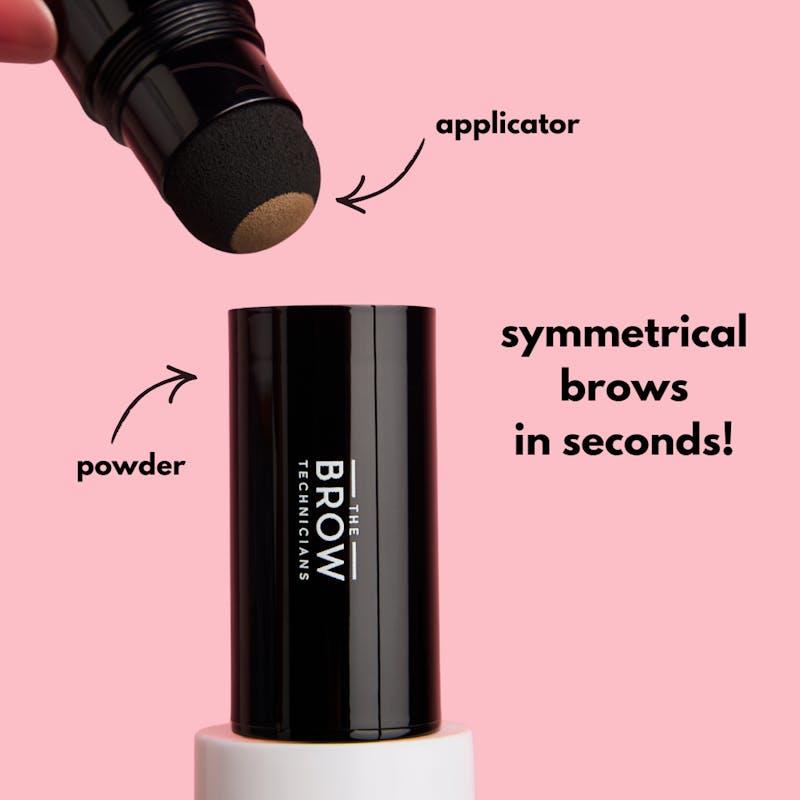 Load image into Gallery viewer, TBT Cosmetics Eyebrow Powder Stamp and Stencil Kit Brunette
