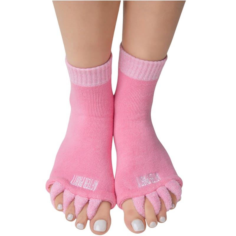 Load image into Gallery viewer, High Heel Jungle After Party Soft Foot Alignment Socks Pink
