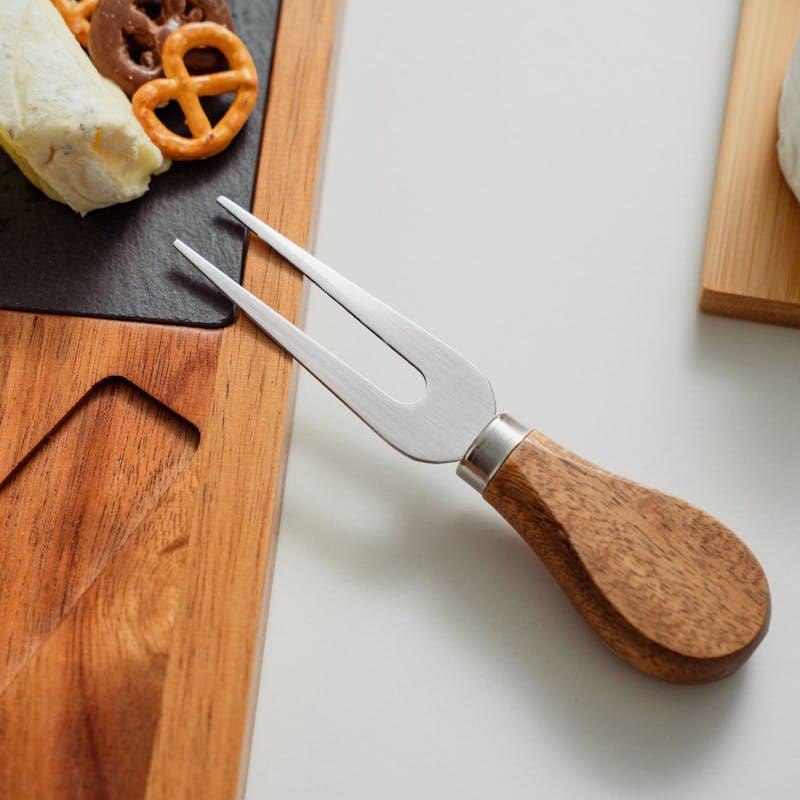 Load image into Gallery viewer, Clevinger 4 Piece Acacia Wood &amp; Slate Cheese Board With Knife Set
