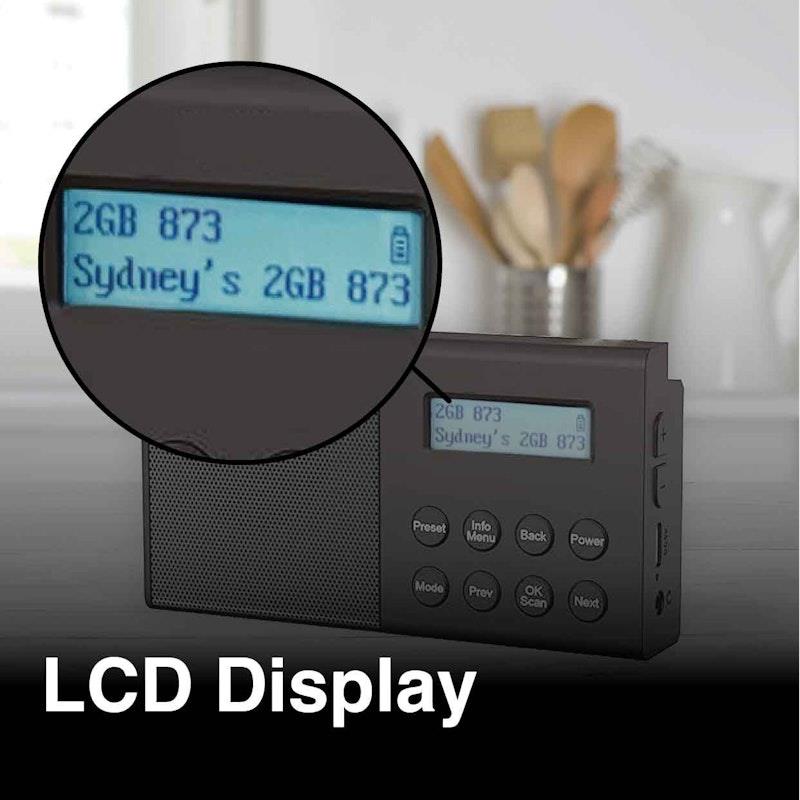 Load image into Gallery viewer, Laser DAB+ and FM Portable Radio with Bluetooth Speaker Black
