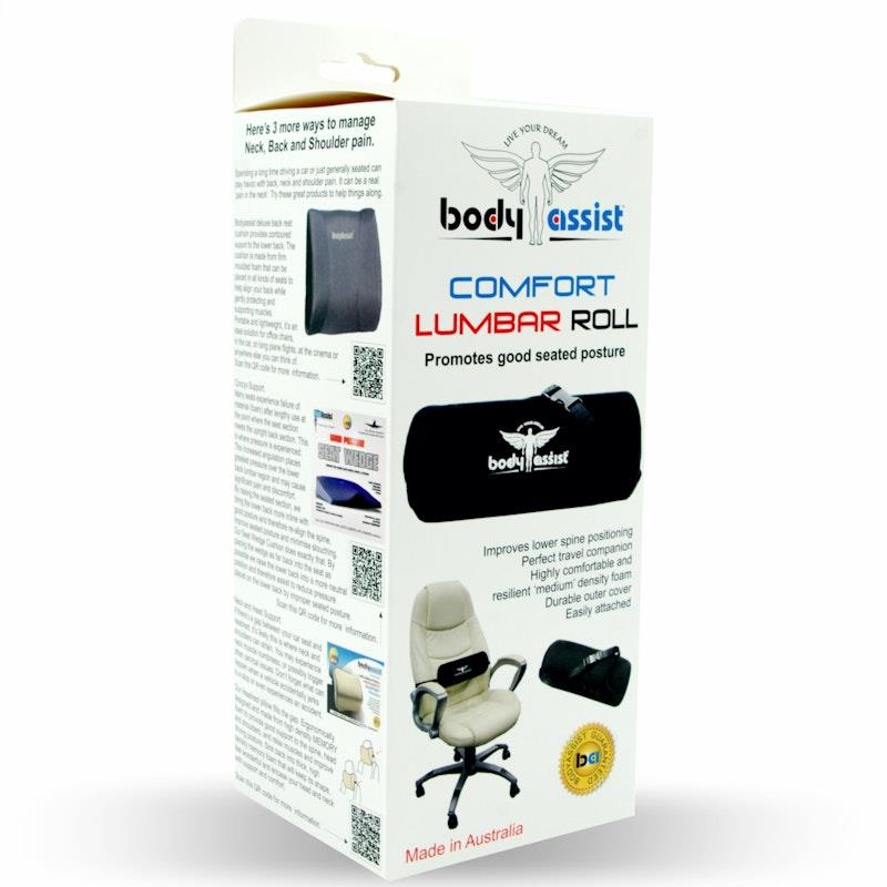 Load image into Gallery viewer, BodyAssist Comfort Lumbar Roll &amp; Regular Hot/Cold Gel Pack One Size
