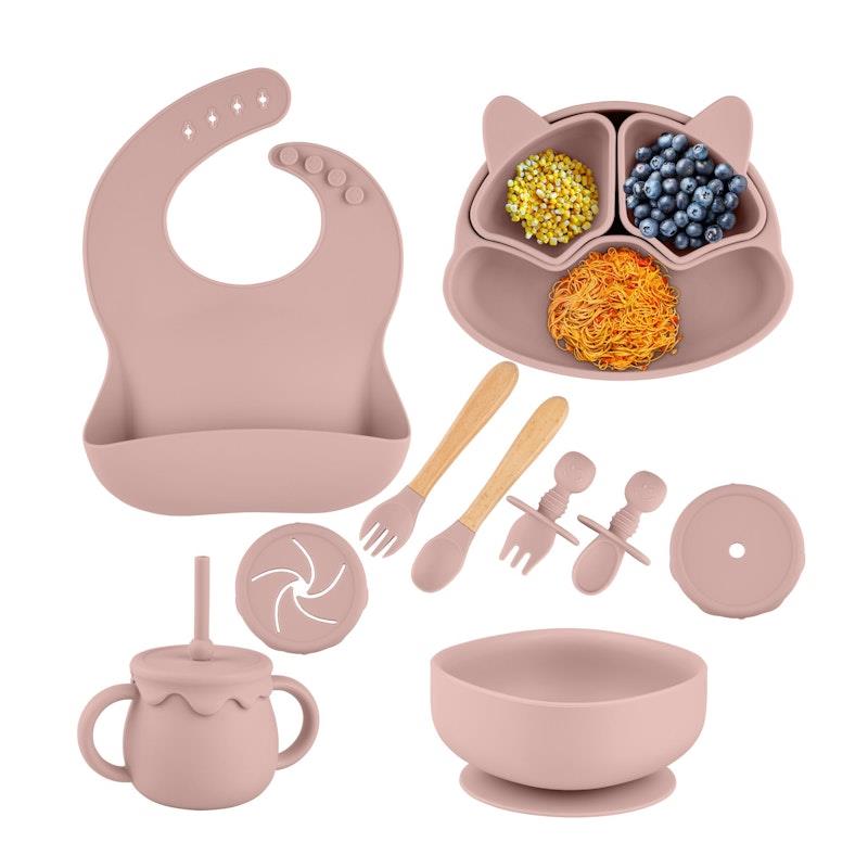 Load image into Gallery viewer, Zoe Sage Silicone Baby Feeding Set 11pc Bundle Blossom

