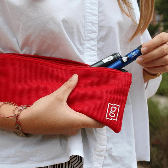 Glucology Zip Wallet Red