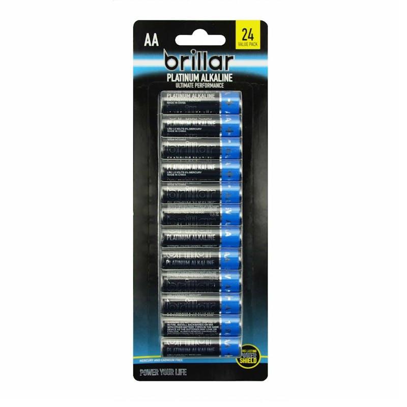 Load image into Gallery viewer, Brillar AA Platinum Alkaline Batteries 2 x 24Pack
