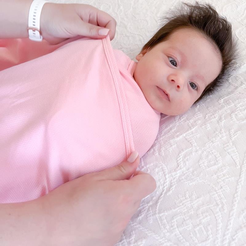 Load image into Gallery viewer, Baby Loves Sleep Koala Hugs Summer Newborn Swaddle Wrap - Candy Pink One Size
