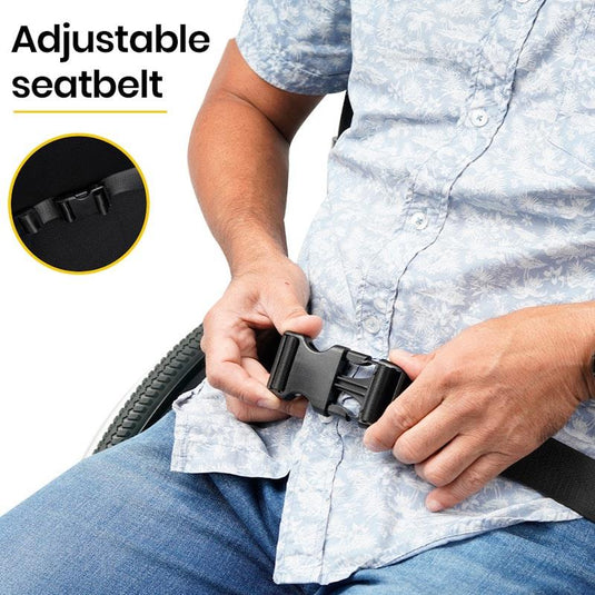 Equipmed Folding Wheelchair XXL Extra-Wide Bariatric Seat Black