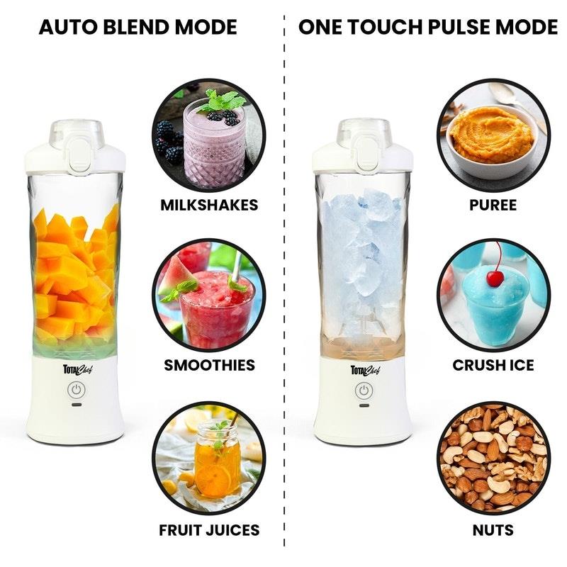 Load image into Gallery viewer, Total Chef Portable Blender, 600 mL White
