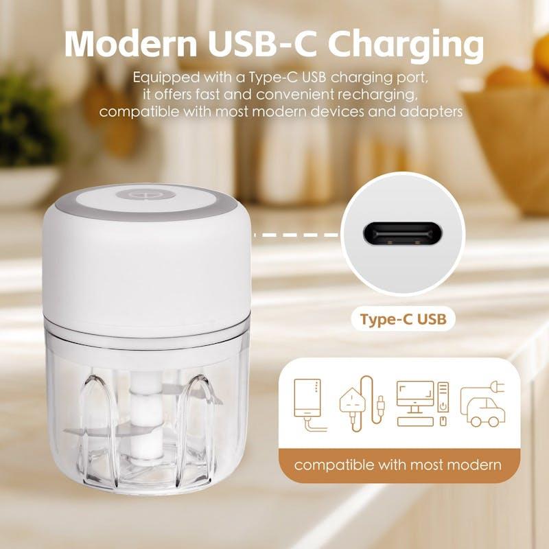 Load image into Gallery viewer, Cook Easy 250ml Cordless USB Rechargeable Mini Food Chopper 1Unit
