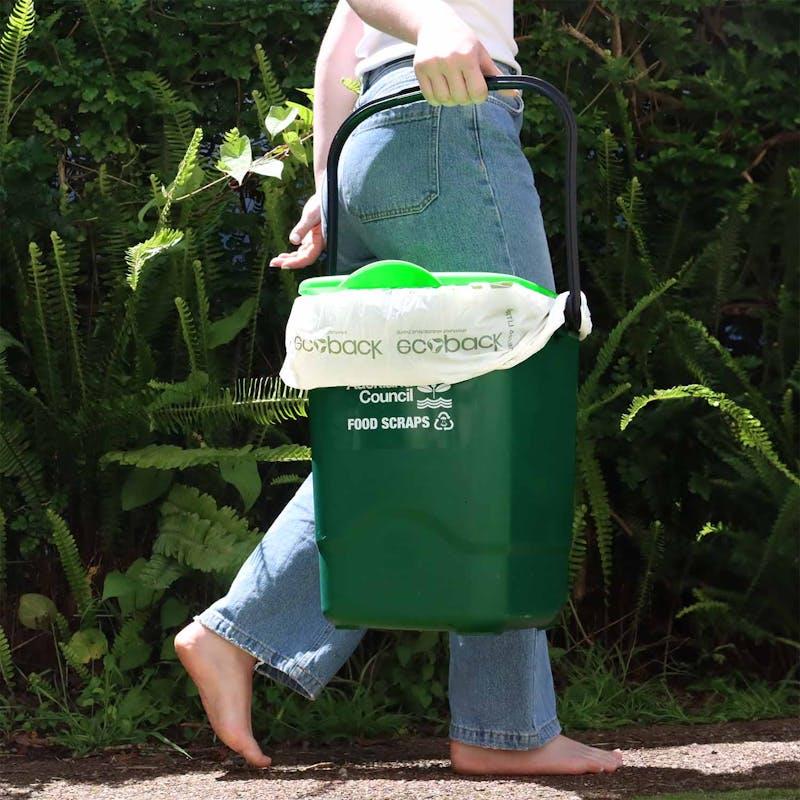 Load image into Gallery viewer, Ecopack 36L Compostable Bin Liners Bundle Large 4 Rolls/60 Bags
