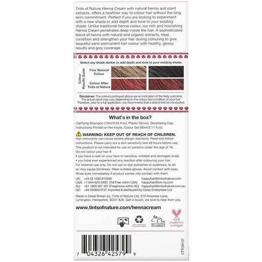 Tints of Nature Henna Cream Red 70ml