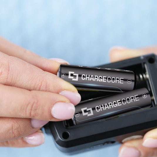 Laser USB-C Rechargeable AA Battery 4-Pack Blue