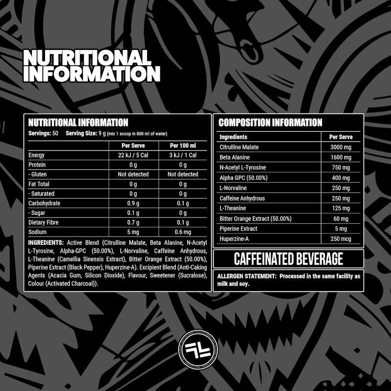 Load image into Gallery viewer, Faction Labs Disorder Original - 50 serves Black Fire
