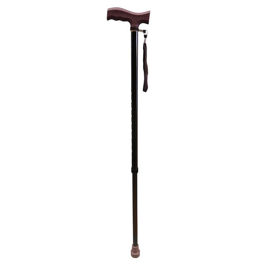 Livingstone Walking Stick Aluminium Adjustable 68-90 cm Black