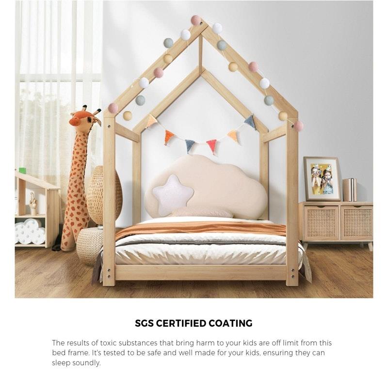 Load image into Gallery viewer, Oikiture Wooden Bed Frame Single Wooden Pine Timber Platform 1unit
