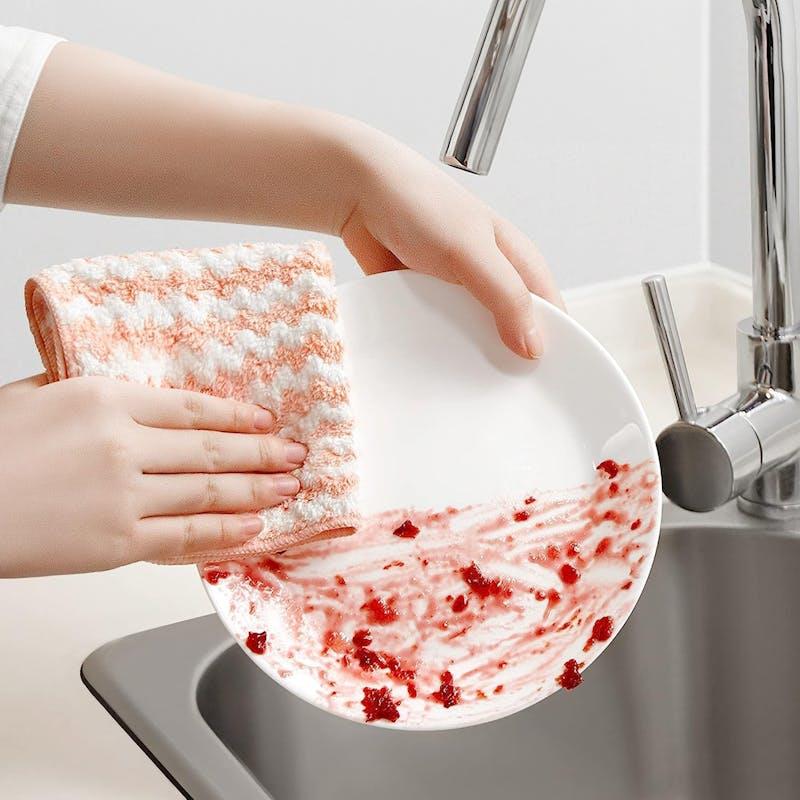 Load image into Gallery viewer, Living Today Super Absorbent Reusable Microfibre Cleaning Cloths 30 x 30 cm 10Pack
