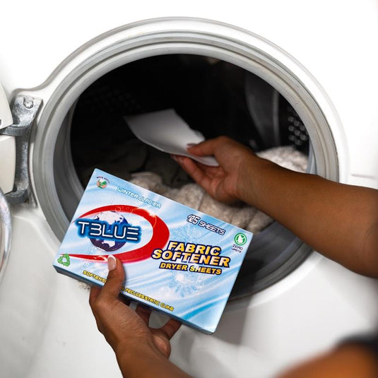 TBLUE Fabric Softener Dryer Sheet Winter Glacier Pack of 105 Sheets