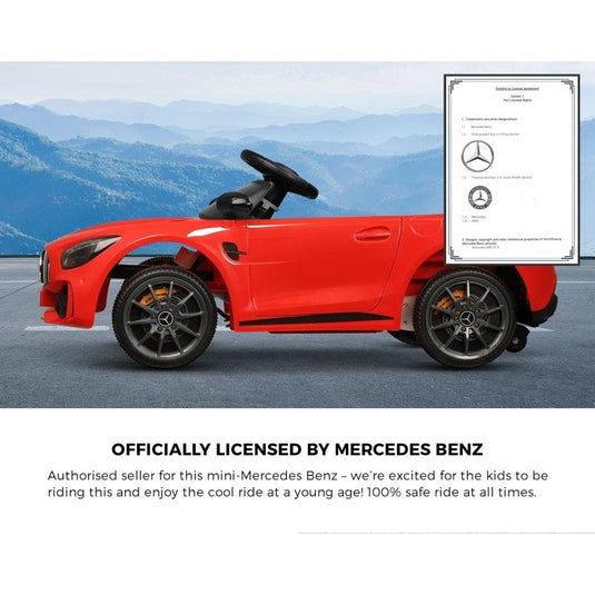 Mercedes-Benz Kids Ride On Car AMG GTR Licensed Electric Toy Gift 12V Red