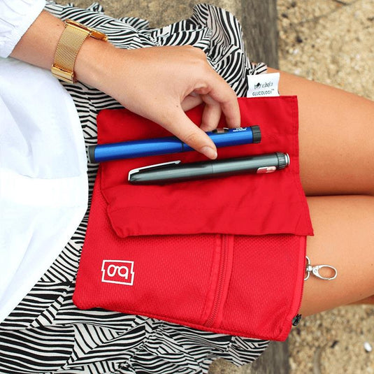 Glucology Insulin Cooler Bags 5 Pen Red