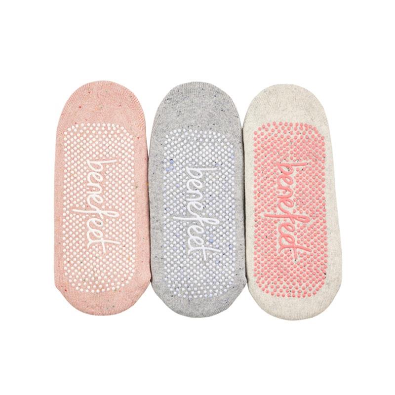 Load image into Gallery viewer, Benefeet 9 Pairs of Women's Studio Socks with Terry Lining &amp; Non-Slip - Nep Yarn Size 5-10
