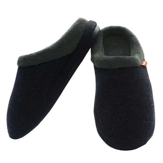 Archline Slippers Slip-On Arch Support Comfort Charcoal Marl Size 47