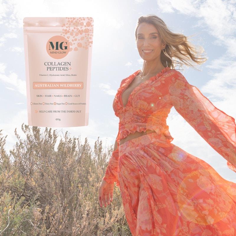 Load image into Gallery viewer, Mind Glow Australian Wildberry Collagen Peptides+ 450g Trio Pack
