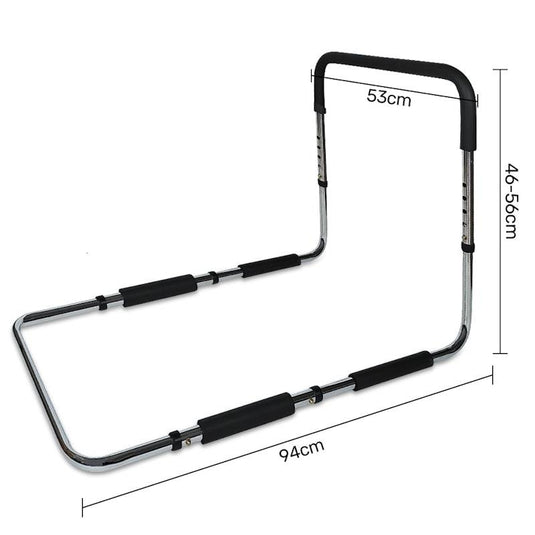 Equipmed Bed Assist Adjustable Hand Rail Support Aid 125Kg Max Capacity 1Unit