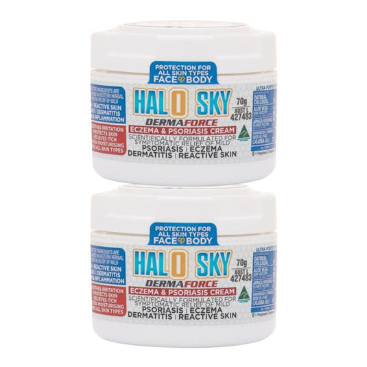 Athelite Halo Sky Derma Force Eczema & Psoriasis Cream 70g 2Pack