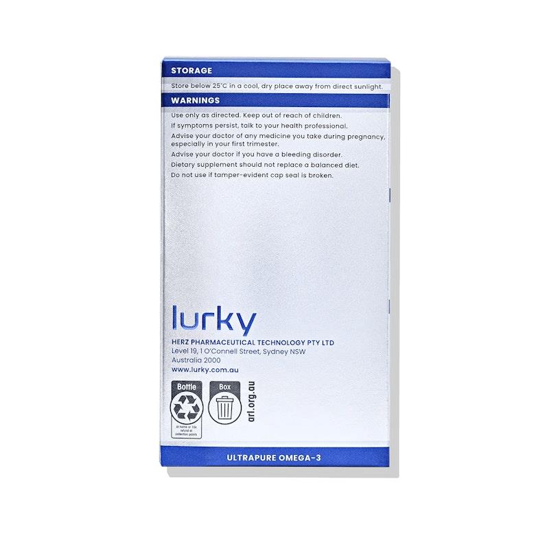Load image into Gallery viewer, Lurky Ultra Pure Omega 3 Fish Oil 90 Capsules
