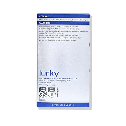 Lurky Ultra Pure Omega 3 Fish Oil 90 Capsules