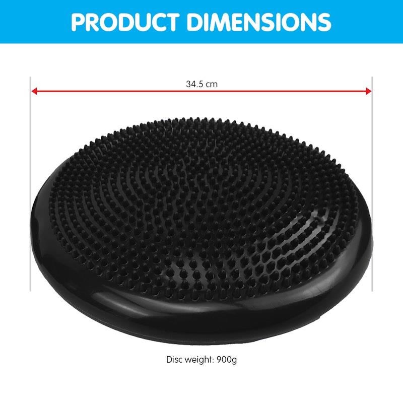 Load image into Gallery viewer, Powertrain Yoga Stability Disc Home Gym Pilates Balance Trainer Black
