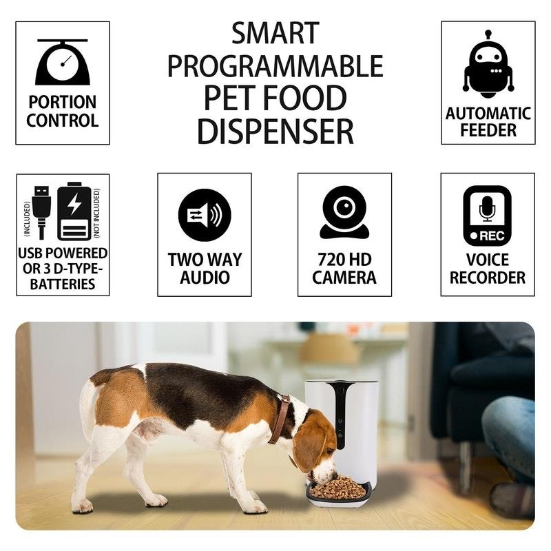 Load image into Gallery viewer, Lentek Smart Pet Feeder with 720p HD Video 1Unit
