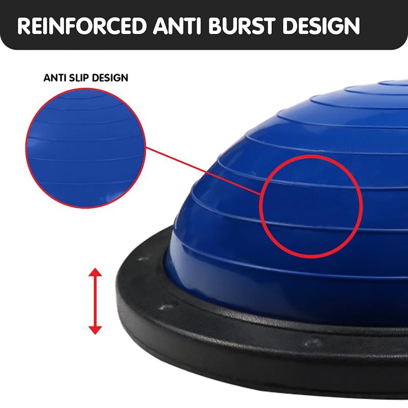 Load image into Gallery viewer, Powertrain Fitness Yoga Ball Home Gym Workout Balance Trainer Blue
