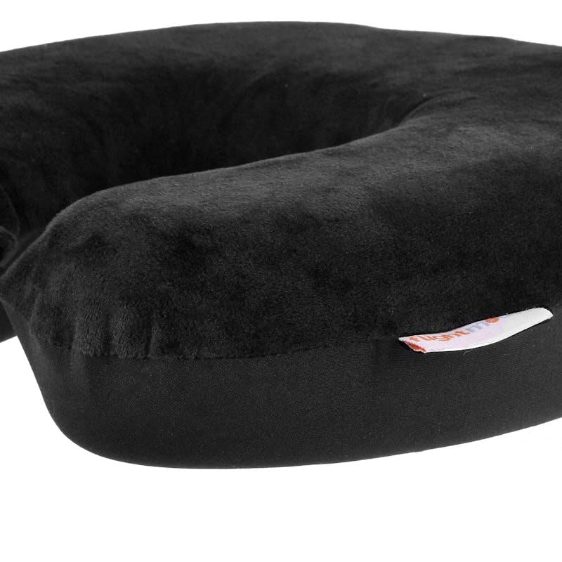 Load image into Gallery viewer, Flightmode Deluxe Memory Foam Travel Pillow Black
