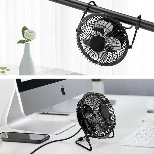 Living Today 360 Degree Tilt Adjustable USB Portable Mini Desk Fan 1Unit