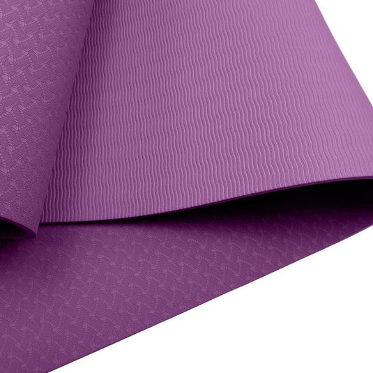 Powertrain TPE Yoga Pilates Exercise Mat 6mm Purple